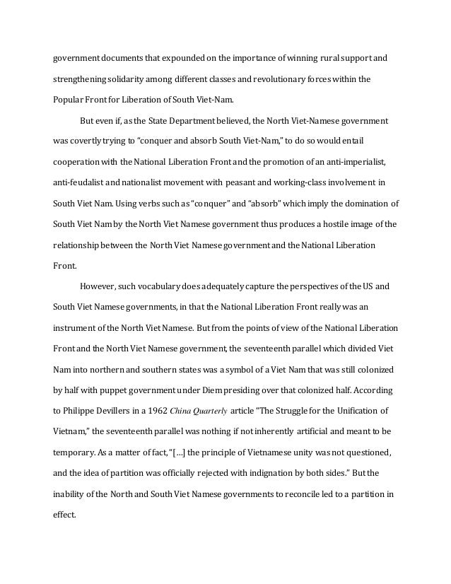 autumn 2009 history 279 the vietnam war first essay vietnam war essay