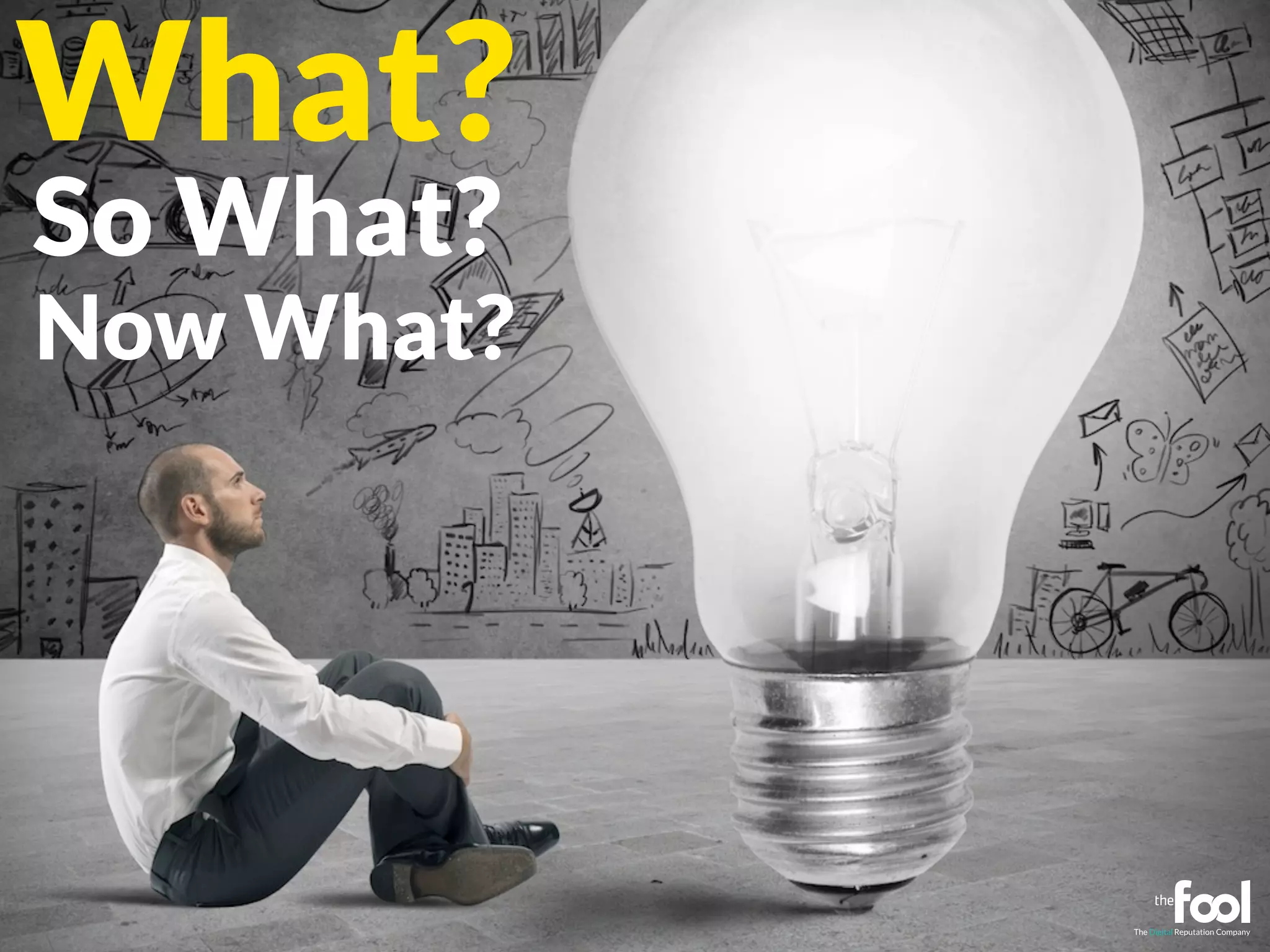 What? 
So What? 
Now What? 
 