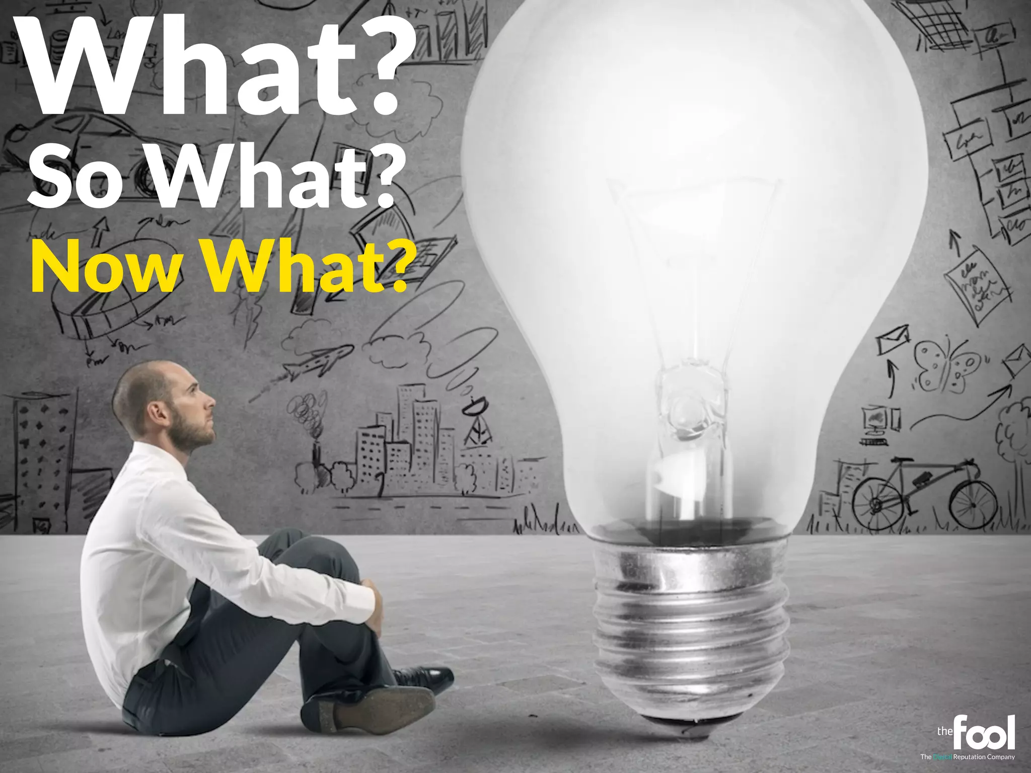 What? 
So What? 
Now What? 
 