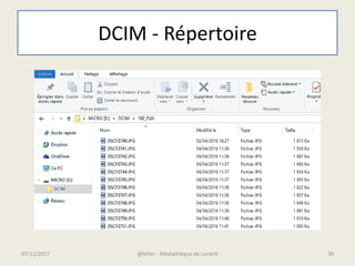 DCIM - Répertoire
07/12/2017 @telier - Médiathèque de Lorient 30
 