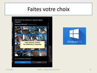 Faites votre choix
07/12/2017 @telier - Médiathèque de Lorient 35
 
