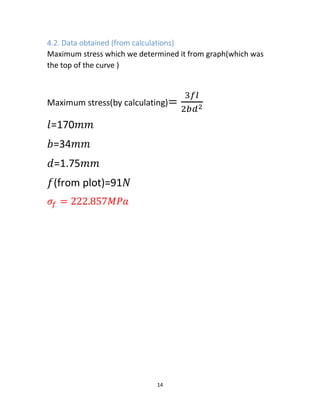 0 exp no.4 bending test experiment | PDF
