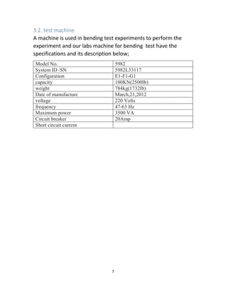 0 exp no.4 bending test experiment | PDF
