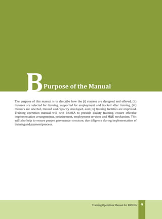 Training Operations Guide Training-Operation-Manual-BKMEA | PDF