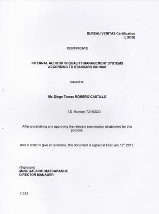 DIPLOMA AUDITOR INTERNO ESP & ENG