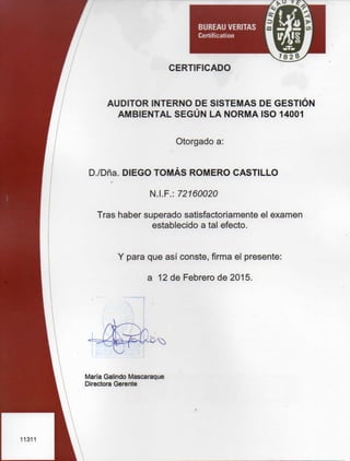 DIPLOMA AUDITOR INTERNO ESP & ENG