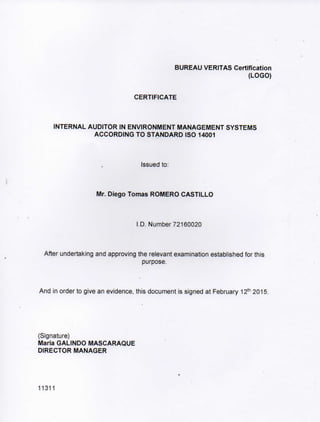 DIPLOMA AUDITOR INTERNO ESP & ENG