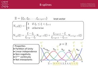 Ins$tute	
  of	
  Mechanics	
  
&	
  Advanced	
  Materials	
  B-­‐splines	
  
 