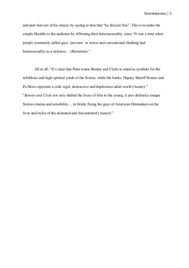 Bonnie and clyde essay