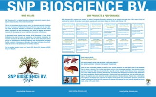 OUR PRODUCTS & PERFORMANCE
SNP Bioscience B.V. produces and markets 12 distinct Therapeutic Biomedical products. All our products are made from 100% natural, toxin and
chemical free extracts. We produce nasal sprays, capsules, pills and mineral drops (for children under the age of 2).
Namlat (B)®
Treatment for Burn Wound
Repairs the burn and the damaged oil
glands
Heals the layers of dead skin destroyed
by third and fourth degree burns with
signiﬁcant results
Soreness and pain will be relieved in a
period of 1 hour.
Namlat (A)®
Treatment for Psoriasis
Prevents itchiness, skin inﬂamation,
redness, soreness, and scaling
penetrate into the skin and keeps skin
moist at all times
Available as a cream, liquid spray, oil
and/or shampoo
Kimosa®
Treatment for COPD and
Ashtma
Prevents swelling and narrowing
(constriction) of the airways
Repairs the damaged walls that lie
between the alveoli
Repairs the damaged cilia in the lungs
which clear away mucus and secretions
Hasasya AR80®
Treatment for Allergy Rhinitis
or Hay Fever
Restores moisture and reduces the
inﬂammation of mucous membranes and
nasal reaction to small airborne particles
called allergens
Stop activation of two types of
inﬂammatory cells: mast and basophils
MayX Alzheimer Z3®
Treatment for Alzheimer's
Prevents plaques and abnormal clusters
of protein fragments to build up
Removes microbes, bacteria, toxins,
cholesterol, and anomalous
crystallization
Prevents brain surgery, nerve cell death
and brain tissue loss
MayX Bowel D101®
Treatment for Inﬂammatory
Bowel Disease (IBD)
Remove microbes, bacteria, fungus, virus,
toxins and other harmful waste
Stops bleeding and inﬂammation of the
mucosal lining of the colon and rectum
Prevents inﬂammation and ulceration in
the small and large intestines.
Treats and alleviates Ulcerative Colitis
MayX Internol N819®
Treatment for Organ Failure
Prevents future occurrences & possible
azotemia diseases
Removes, repairs and cleanses build-up
and blockages in the organs
Prevents failure in the kidneys, liver, splin,
heart, pancreas, and prostate, bladder
and more..
MayX Tensionol F712®
Treatment for Hypertension
Prevents heart attack, high blood
pressure, headaches, dizziness, fatigue,
confusion, nausea, and erratic heartbeat
Safely removes abnormally excessive
waste material from the body
Reduces and balances sodium levels
MayX Atheroscol D212®
Treatment for Atheresclerosis
& Arteriosclerosis
Prevents heart attack and cerebrovascu-
lar accidents (CVA or Stroke)
Prevents future occurrences & possible
blood clots (anti platelet)
Cleanses plaque build-up in the arteries
(heart, brain, arms, legs, pelvis, and
kidneys)
MayX Cholestol H212®
Treatment for Cholesterol
Prevents heart attack and high risk of
stroke
Balances and lowers cholesterol levels in
the bloodstream and body
Safely removes abnormally excessive
cholesterol fat from the blood and liver
MayX Hypoglycemia K138®
Treatment for Hypoglycemia
Balances and lowers glucose levels in the
bloodstream
Regulating the balance of insulin overly
produced by the pancreas
Dissolves and safely remove blocking
natural glucagon production in the liver
MayX Crystallization C100®
Treatment for Diabetes
Balances and lowers glucose levels in the
bloodstream
Boosts the cells to produce energy for the
body
Dissolves and safely removes residual
sugar crystallization from the entire body
MayX Internol N819®
Treatment for Organ Failure
WE CAN CLEANSES, REPAIR, AND INCREASE LIVER FUNCTIONALITY
ALL NATURAL WITHOUT THE NEED OF A SURGERY TRANSPLANT
When the liver is damaged, whether it's from a virus, harmful chemicals, or some other cause, it will eventually
lose its ability to function. This is called liver failure, and it is a life-threatening condition. When bacteria, viruses,
parasites, cholesterol (ldl) deposit, crystallization deposit, proteins deposit, alcohol, kidney stones, some drugs
may cause kidney damage or failure, either directly or indirectly from dangerous increases in body temperature
and muscle breakdown, smoking and thousands of chemical and toxin cause blockage, they can easily make dam-
ages in the hepatic vein, aorta, branch of hepatic artery, branch of bile duct, branch of portal vein, or distribution
vein, right and left hepatic ducts, right and left hepatic arteries,portal vein, portal triad of structures, central vein
system and other part in the liver. Our treatment will cleanses and repairing the liver naturally through the urinary
track, safely with no side-effect.
WHO WE ARE
SNP Bioscience B.V. is a global biomedical company dedicated to research, devel-
opment and production of bio-medical treatments.
We are an international private referral centre for advanced speciality treatment
and care for Immune and Metabolic Disorders. We strive to provide the very high-
est quality bio-organic remedies and services to our patients with the cutting
edge of BioScience. We work inconjunction with Yacobi Bio Medical, an excellent
incubator for developing our current and future innovations in BioScience.
Dr. Mohamed Yacobi, Scientist and Founder of SNP Bioscience B.V. and Yacobi
BioMedical, has over 40 years of experience in bio-medical treatments. His
research focusses on the main principles of how the human body works which
lead to his development of advanced diagnostic tools and therapeutic strategies
for the treatment of diseases and disorders. His unique techniques have facili-
tated his success in the production of bio-medical products.
His bio-medical product brands are: Namlat A®, Namlat B®, Hasasya AR80®,
Kimosa®, MayX®.
SNP BIOSCIENCE BV.
www.healing-diseases.com www.healing-diseases.com www.healing-diseases.com
SNP BIOSCIENCE BV.
 