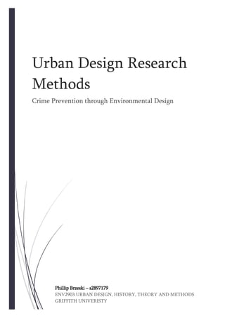 Urban Design Research Methods | PDF