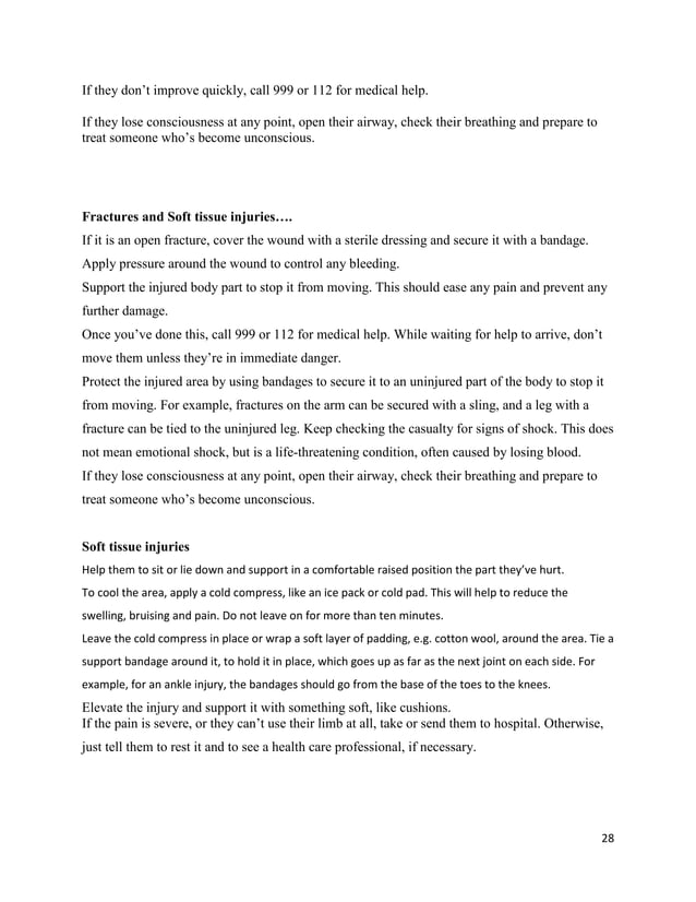 FIRST AID RESEARCH PROJECT PDF