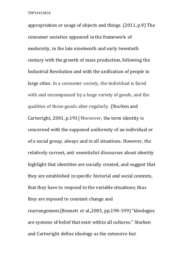 Consumer Culture Essay Consumer Culture Essay