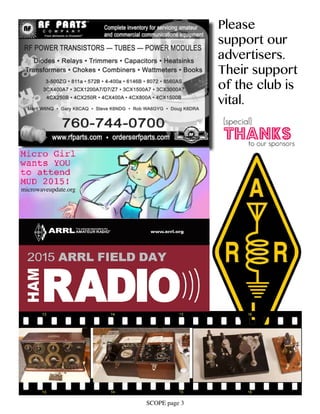 SCOPE page 3
Please
support our
advertisers.
Their support
of the club is
vital.
microwaveupdate.org
 