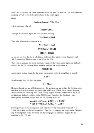 Iref Calculation mechatronics report | DOCX