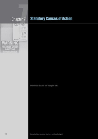 Victorian Law Reform Commission – Surveillance in Public Places: Final Report 18152
Chapter 7
7Statutory Causes of Action
According to the LIV, the application of the concept of reasonableness together7.141	
with the public interest test ‘would provide appropriate limits on the cause of
action, such as the right to freedom of expression’.252
The commission believes that as legal protections for privacy develop, we should7.142	
ensure that minor or trivial invasions do not divert attention away from the more
significant cases. This is best done by including an element that a reasonable
person of ordinary sensibilities must find the defendant’s conduct to be highly
offensive. In other new areas of law, such as racial and religious vilification, there
are intensifiers in the statutory language used to describe unlawful conduct.
Sections 7 and 8 of the Racial and Religious Tolerance Act 2001 (Vic) prohibit
conduct that incites serious contempt for, or severe ridicule of, people on racial
and religious grounds. Presumably, this language has been used with the aim
of ensuring that important new social policies are not undermined by adverse
community responses to inconsequential claims.
The commission believes that the elements of the cause of action for serious7.143	
invasion of privacy caused by misuse of private information should be:
D (the defendant) misused, by publication or otherwise, information•	
about P (the plaintiff) in respect of which he/she had a reasonable
expectation of privacy; and
a reasonable person would consider D’s misuse of that information•	
highly offensive.
Similarly, the commission believes the elements of the cause of action for serious7.144	
invasion of privacy caused by intrusion upon seclusion should be:
D intruded upon the seclusion of P when he/she had a reasonable•	
expectation of privacy; and
a reasonable person would consider D’s intrusion upon P’s seclusion•	
highly offensive.
Intentional, reckless and negligent acts
The ALRC’s recommended cause of action requires conduct that is deliberate or7.145	
reckless, and not simply negligent. The inclusion of an element of wilfulness is
consistent with the Canadian statutory privacy torts.253
The ALRC approach of excluding negligent acts was supported in one submission.7.146	
The author of this submission supported the cause of action only if it was limited
to deliberate and reckless conduct and did not extend to negligence.254
The LIV noted one possible concern with the ALRC ‘state of mind’ requirement.7.147	
It queried whether there must be an intent to act, or an intent to invade privacy.
The LIV submitted that it appears the ALRC contemplated an intent to invade
privacy.
The commission is of the view that it is unnecessary to expressly exclude negligent7.148	
acts from the conduct which might fall within the two statutory causes of action.
Although it is highly likely that most serious invasions of privacy will involve
intentional conduct, there may be circumstances in which a person’s actions were
so grossly negligent that civil action ought to be possible. An example might be a
medical practitioner who leaves a patient’s highly sensitive medical records on a
train or tram.
 