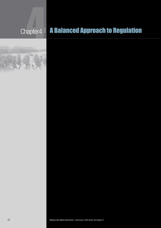 Victorian Law Reform Commission – Surveillance in Public Places: Final Report 1862
4Chapter4 A Balanced Approach to Regulation
Other technologies are also used to detect or prevent crime. For example,4.16	
RFID technology is widely used in the retail sector to deter and apprehend
shoplifters. Stock is fitted with a passive device that sounds an alarm if it passes
through a reader (generally at the exit of a store).19
RFID chips also are used in
modern Australian passports to assist in the prevention of identity fraud.20
Other
sophisticated technology, such as facial recognition technology, body scanners
and residue scanners are also used in some international airports for the same
purposes. This is discussed in Chapter 2.
Although crime prevention and control are major reasons for using CCTV,4.17	
the evidence suggests its effectiveness in reducing crime is debateable. This is
discussed below.
saftey
Another important benefit of public place surveillance is the promotion of4.18	
community and employee safety. The commission was told that CCTV cameras
are frequently installed to enhance the safety of an area (including suburban
train stations, car parks and some metropolitan streets), particularly at night.21
Businesses also use surveillance to protect their employees, particularly those
vulnerable to armed robbery, such as petrol stations and bottle shops.22
Public safety is an important reason underlying the use of surveillance in the4.19	
transport sector. Surveillance cameras can assist transport operators to respond
when a fire has erupted23
and when determining if passengers are clear of a
departing train or tram before allowing it to leave.24
There are over 600 CCTV
cameras operated by roads authorities for the purpose of traffic monitoring and
accident response.25
Safety is also a major reason for use of surveillance by local
councils. Surveillance is used for monitoring road traffic, the movement of fires,
access for emergency vehicles and crowd flow at major venues.26
Individuals may also carry surveillance devices to protect themselves and other4.20	
family members. We were told, for example, of the use of surveillance in domestic
violence and family law matters, such as a woman recording her ex-husband’s
conversations with her as evidence of him breaching his intervention order.27
We were also told of individuals recording scenes at protests ‘where there
are community concerns that violence may occur’.28
Interestingly, when we
consulted community groups—such as youth, multicultural groups and people
experiencing homelessness—there was a mixed response to whether CCTV made
them feel safer.29
Another way surveillance devices are used to enhance safety is by assisting in4.21	
locating people who have gone missing. Tracking devices in mobile phones, for
example, are used by some parents to keep track of a child’s whereabouts,30
and by carers for tracking people suffering from memory loss,31
or who have
fallen unconscious.32
Another beneficial use of surveillance devices is in the management of serious4.22	
incidents or emergencies. For example, in an emergency evacuation camera
surveillance can be used to ensure that every person has safely and successfully
left the premises.33
Transport providers and shopping centres told us that camera
surveillance has also been useful in facilitating speedy assistance to people if they
are injured or in danger.34
 