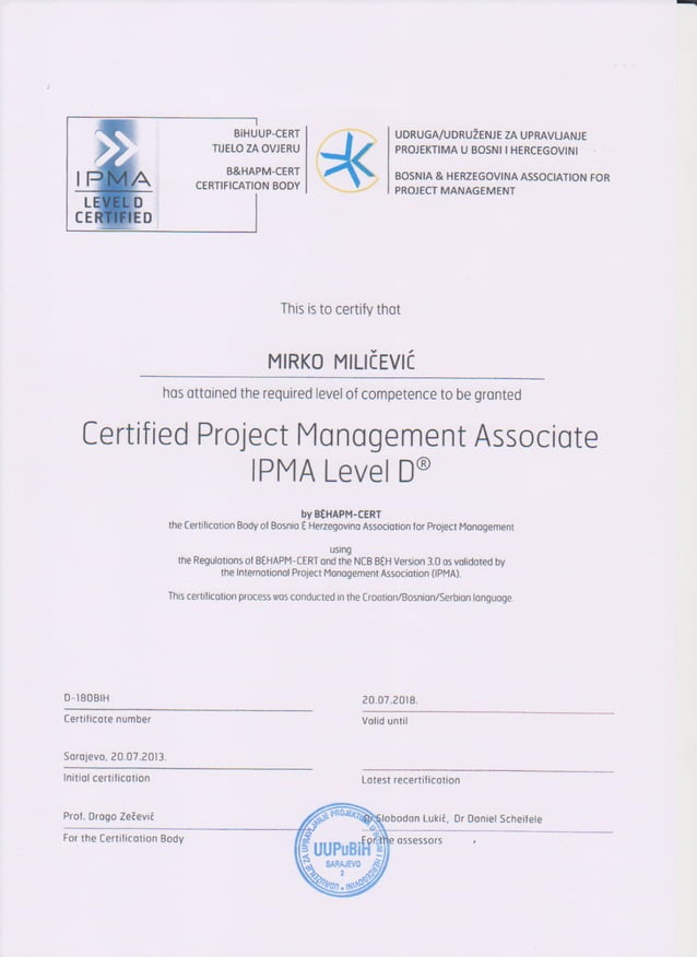 IPMA-certificate | PDF