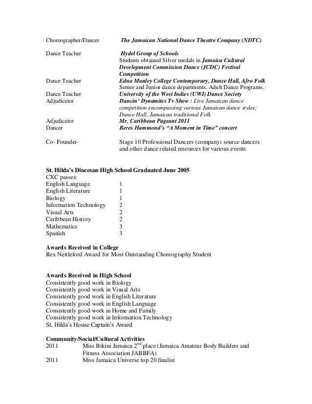 2016 resume biography 2016