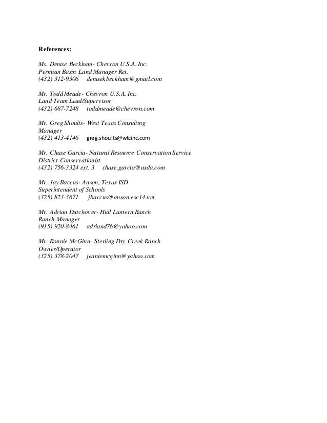 District conservationist resume