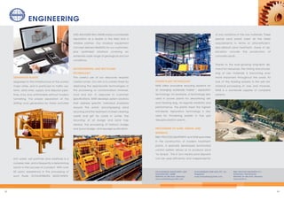 2322
ENGINEERING
SEPARATION PLANTS
Upgrades to the infrastructure of the world's
major cities, and in particular to traffic sys-
tems, data lines, supply and disposal pipe-
lines, is by now ­unthinkable without modern
tunnelling. The proper separation of the
drilling mud generated by these activities
into water, soil particles and additives is a
complex task, and is frequently a determining
factor in the success of a project. With over
50 years' experience in the processing of
such fluids, SCHAUENBURG MASCHINEN-
UND ANLAGEN-­BAU (MAB) enjoys a worldwide
reputation as a leader in the field and a
reliable partner. Our modular equipment
concept delivers flexibility ­for our customers,
plus optimised solutions covering an
extremely wide range of geological and soil
conditions.
ENVIRONMENTAL AND RECYCLING
TECHNOLOGY
The careful use of our resources requires
closed cycles. Our aim is to create these by
deploying the appropriate technologies in
the processing of ­contaminated minerals,
mud and soil. In response to customer
specifications, MAB develops system solutions
that address specific individual problems
around the world, encompassing sand
recycling and the treatment of street cleaning
waste and grit for roads in winter, the
recycling of oil sludge and sand trap
residue, the processing of harbour sludge
and pond sludge, and sewage purification.
POWER PLANT TECHNOLOGY
MAB offers innovative recycling solutions for
an emerging worldwide market – separation
technology, for example, a technology also
used in power plants for dewatering ash
and treating slag. As regards reliability and
performance, the plants meet the highest
standards. Separation technology is also
used for thickening plaster in flue gas
desulphurisation plants.
PROCESSING OF SAND, GRAVEL AND
MINERALS
BD PROCESS EQUIPMENT ­and MAB specialise
in the construction of modern treatment
plants. A specially developed automated
control system allows us to produce sand
to recipe. This in turn means sand deposits
can be used efficiently and independently
of any variations in the raw materials. These
special sand plants meet all the latest
requirements in terms of ultra-efficient,
zero-default sand treatment. Areas of ap-
plication include the production of
concrete sands.
Thanks to the ever-growing long-term de-
mand for resources, the mining and proces-
sing of raw materials is becoming ever
more important throughout the world. As
one of the leading players in the wet me-
chanical processing ­of ores and minerals,
MAB is a worldwide supplier of complete
systems.
SCHAUENBURG MASCHINEN- UND
ANLAGEN-BAU GMBH
Mülheim an der Ruhr, Germany
www.schauenburg-mab.com
SCHAUENBURG MAB ASIA PTE. LTD.
Singapore
www.schauenburg-mab.com
BD PROCESS EQUIPMENT B.V.
Rotterdam, Netherlands
Mülheim an der Ruhr, Germany
www.zand.nu
 