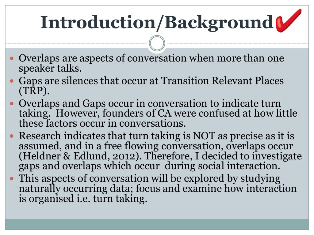 conversation analysis literature review