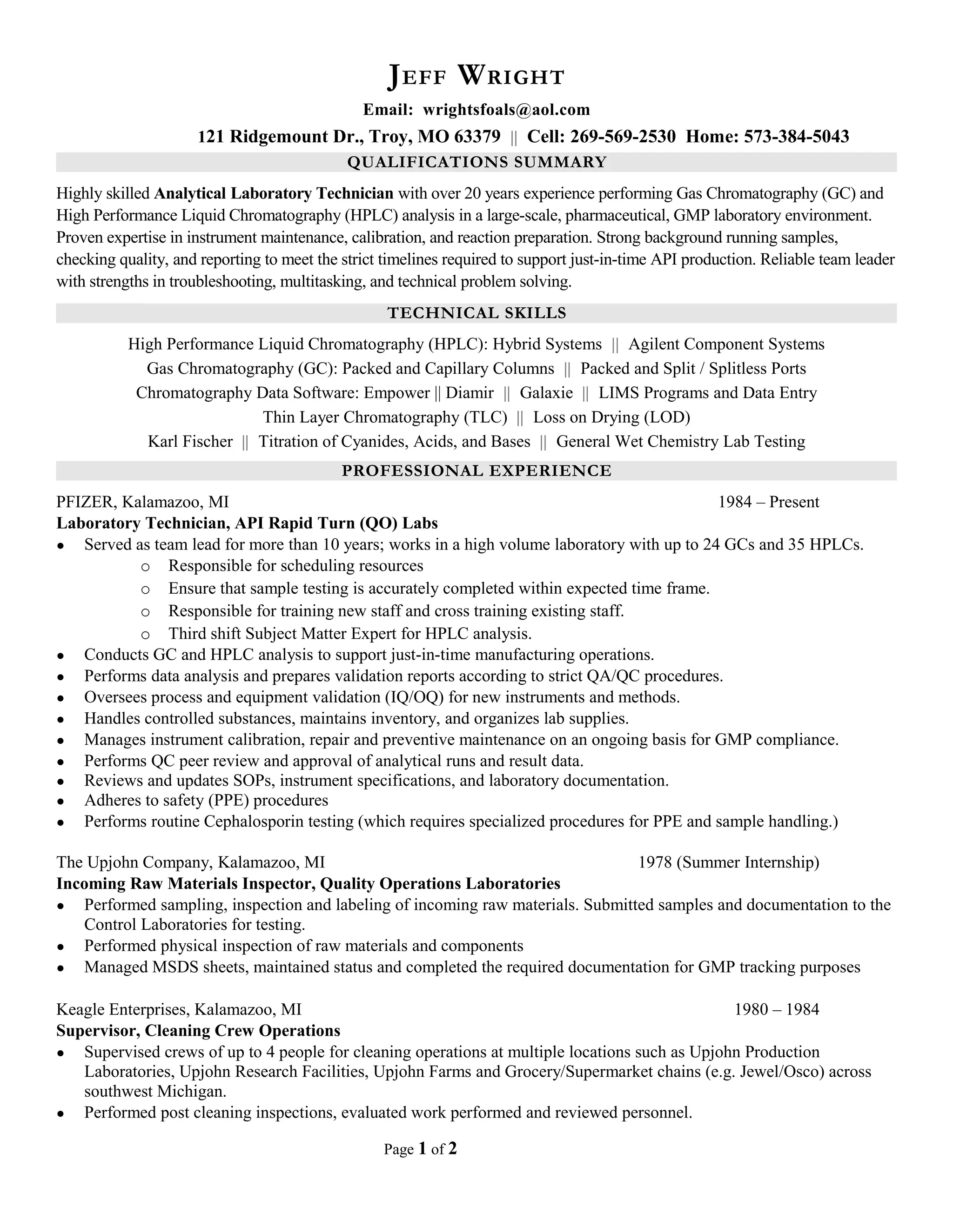 JeffWright Resume 2015 PDF - JeffWright Resume 2015 1 2048 