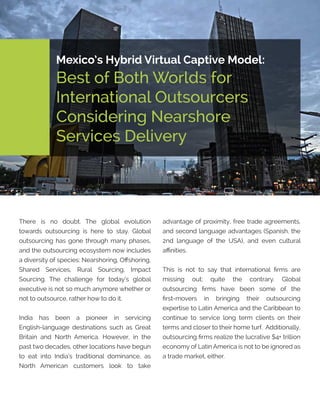 Mexico´s Hybrid Virtual Captive Model Feb 17
