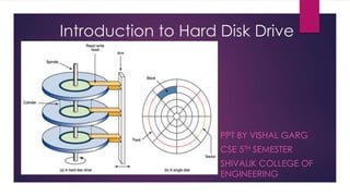 Introduction to Hard Disk Drive
PPT BY VISHAL GARG
CSE 5TH SEMESTER
SHIVALIK COLLEGE OF
ENGINEERING
 