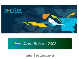 Store Rollout 2008
India | 02 October 08
 