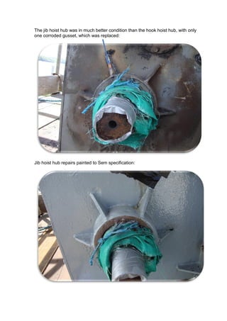 Hoist Cable Nicks And Gouges Berth 2 crane cable drum hub repairs-mid 2013 | PDF
