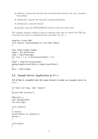 UDP Report | PDF