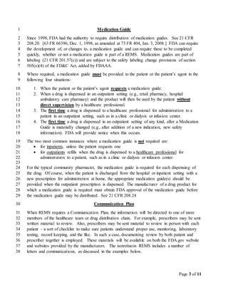 Med Guide Rems REMS in the Community Pharmacy - lesson to Post | PDF