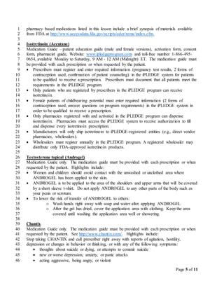 Med Guide Rems REMS in the Community Pharmacy - lesson to Post | PDF