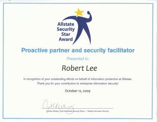 Security Award 2009