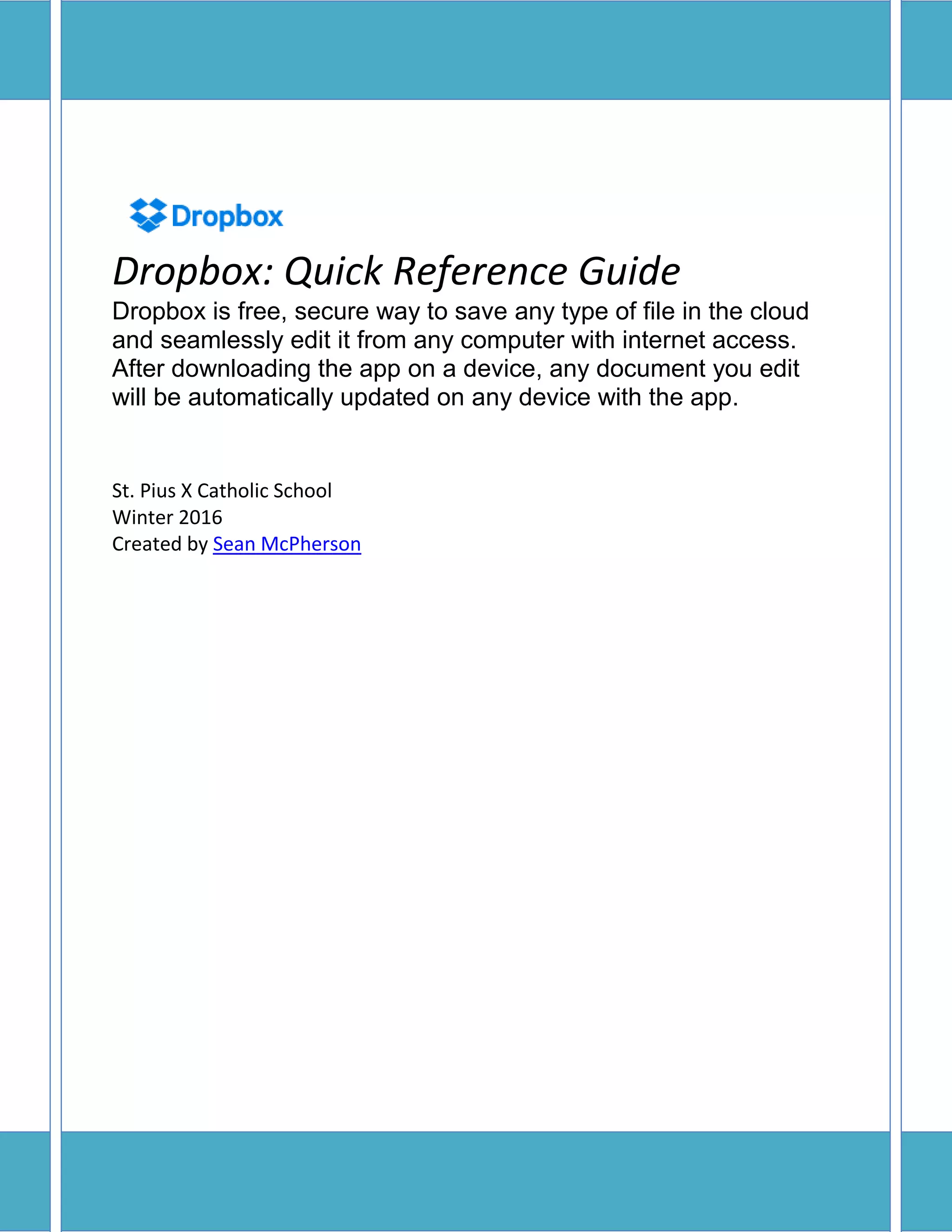 Dropbox_Quick Reference Guide PDF