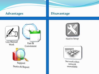Advantages Disavantage
 
