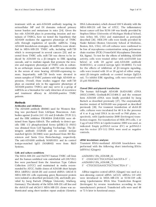 breast cancer research paper samples