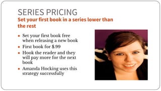 Stats
● $2.99 is the most popular price of a self-published
book according to Smashwords
● < $5 is price of book and still...