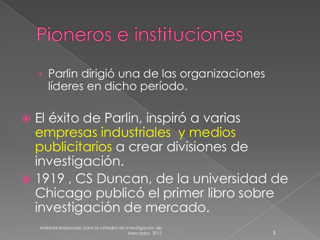 Historia de la investigación de mercados