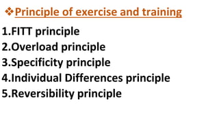 Exercises and its_principles
