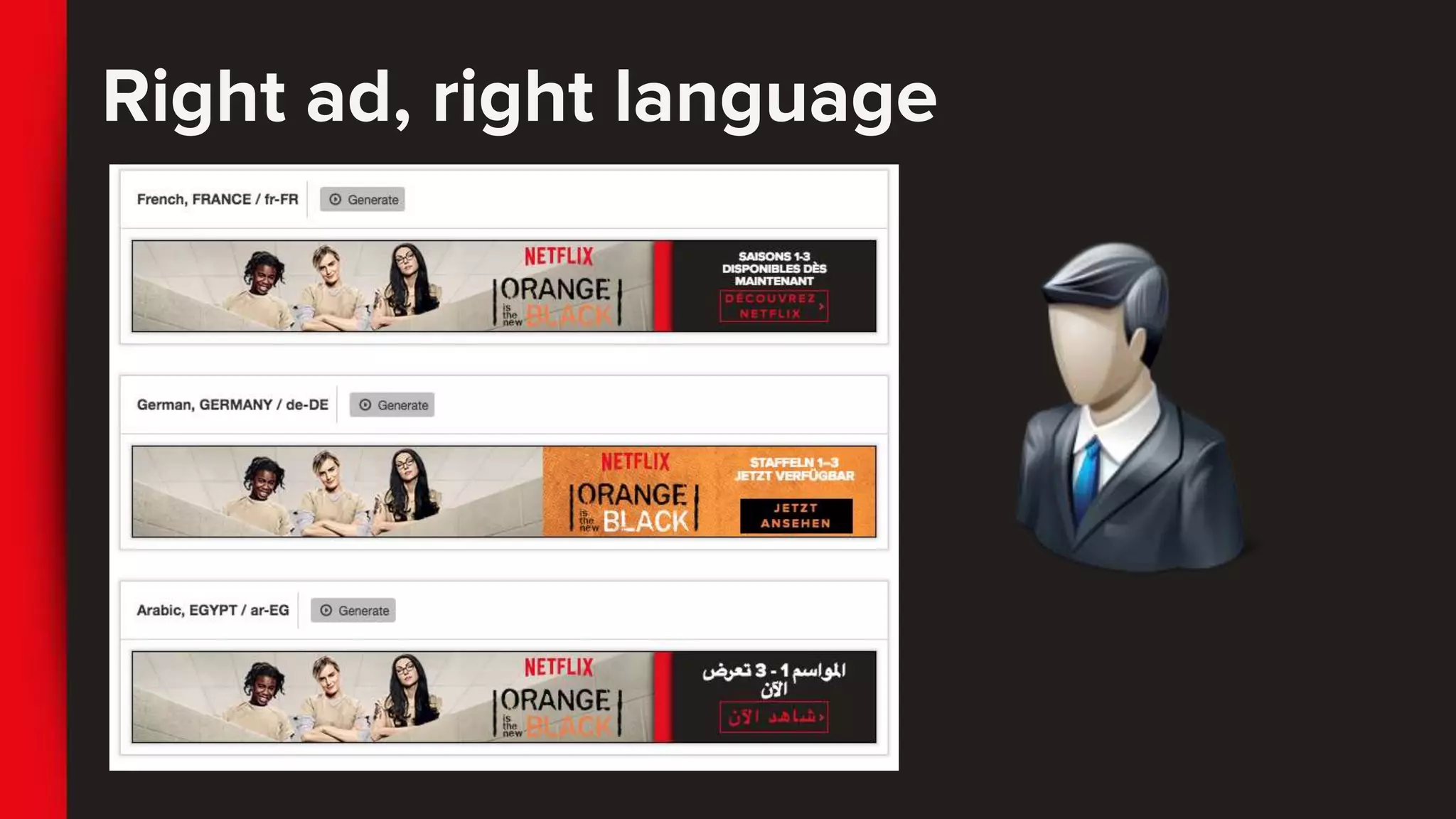 Right ad, right language