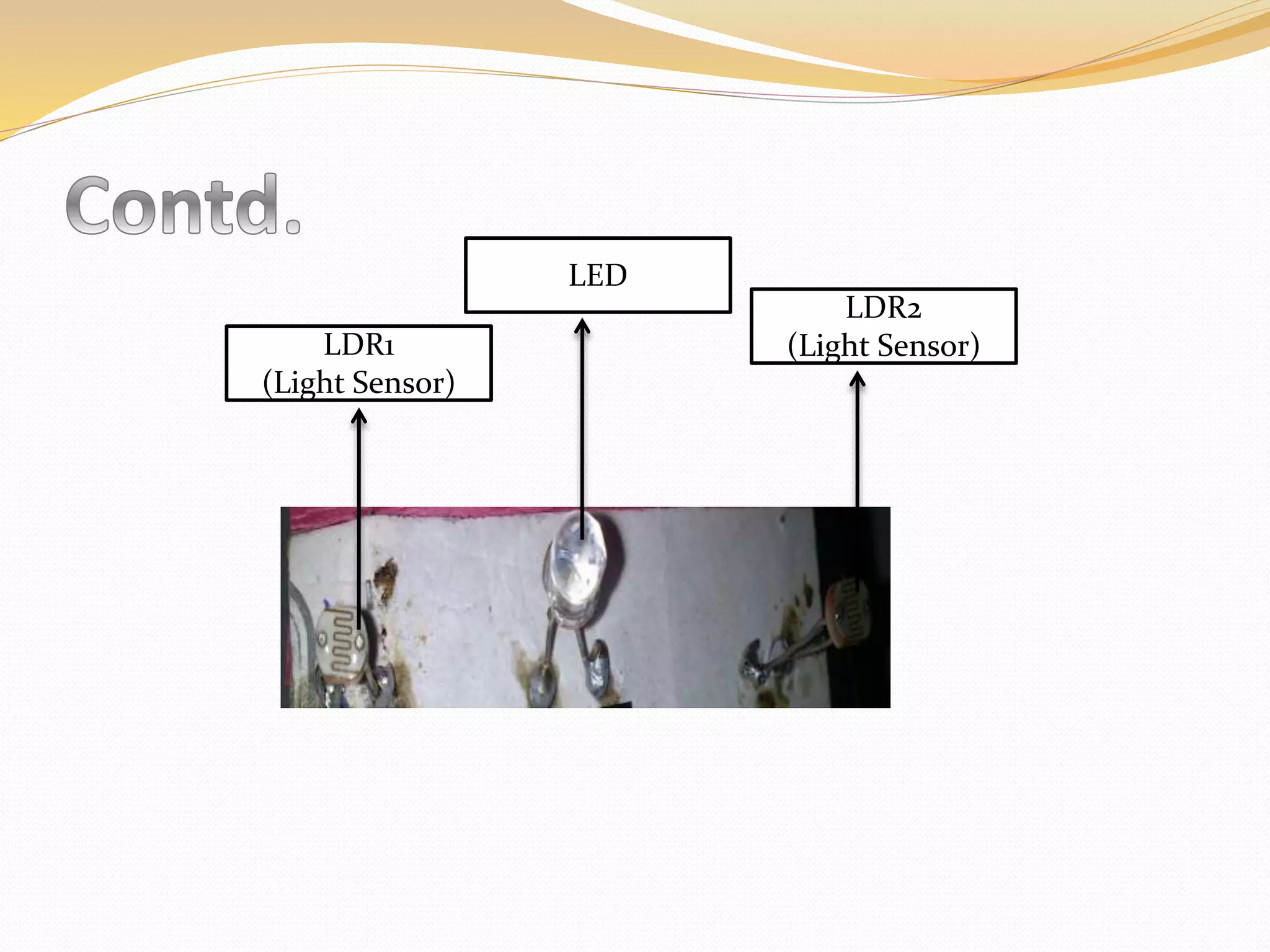 LDR1
(Light Sensor)
LED
LDR2
(Light Sensor)
 