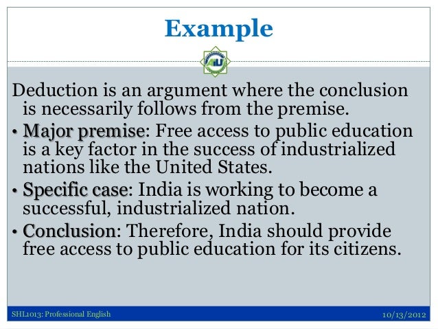 Deduction philosophy image