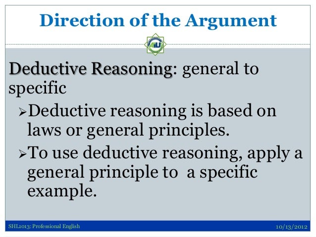 to reasoning deductive general specific specific deductive reasoning the argument deductive general of to to reasoning deductive general specific specific deductive reasoning the argument deductive general of to