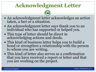 Types of Business Letters | PDF