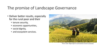 Tenure Security and Landscape Governance of Natural Resources | PDF