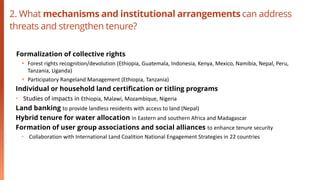 Tenure Security and Landscape Governance of Natural Resources | PDF