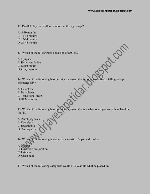 Mental health nursing practice test 11