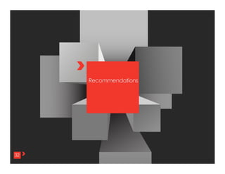 32	
  
Recommendations
32
 